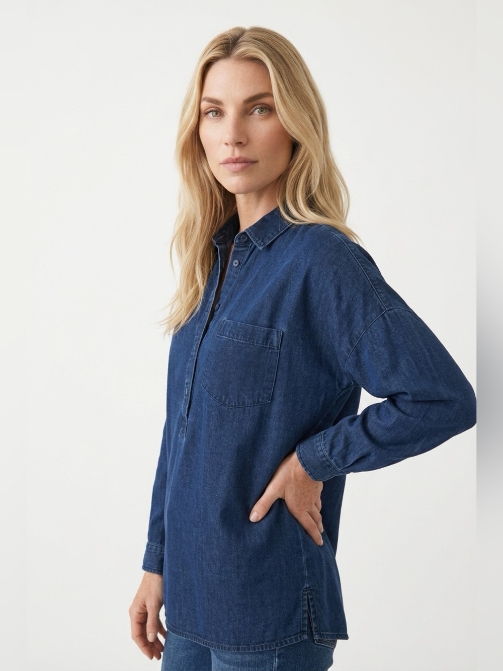✌️4 for $20✌️ Denim blouse 100% cotton
